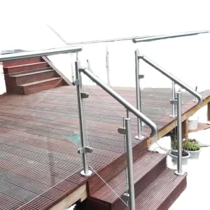 Welded and Bended Stainless Steel 300 Series Outdoor Durable Stair Railing
