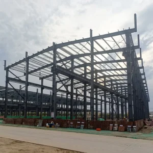 Welding Steel Frame Factory Building Custom Prefab Metal Workshop For Overseas Construction Projects