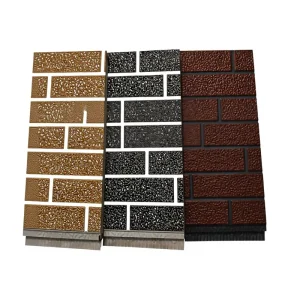 White Brick Metal Siding Cladding Panels Exterior Wall Sandwich Panel