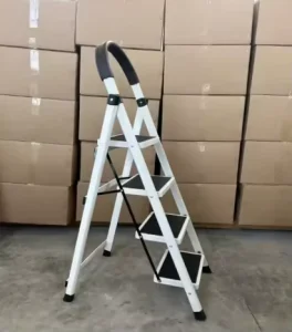 White Color Various Ways to Use Steel Step Ladder