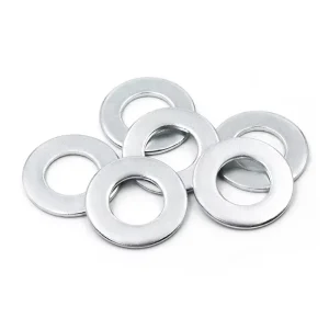 White Zinc Plated Carbon Steel Flat Washers Gasket Spacer Flat Round M3 M3.5 M4 M5 M7 M8 Sizes