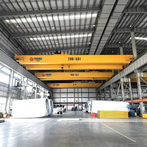 Wireless Remote Control Cabin Control Double Beam VFD Overhead Crane