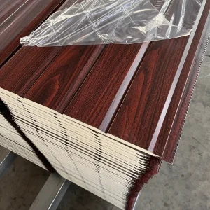 Wood Grain Polyurethane Sandwich Panel for Interior Wall Exterior Wall and Ceiling