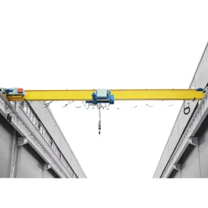 Workshop Equipped Light weight Single Beam Bridge Crane with 10ton 20ton Hoist Traveling Along the Girder and Rails