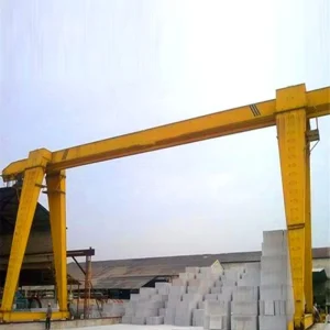 Workshop Warehouse Hoist 20 Ton Single Girder Gantry Crane with Gear Motor and Gearbox