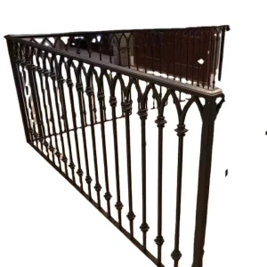 Wrought Iron Aluminum Alloy Stainless Steel Minimalist Outdoor Garden Staircase Stair Railings Balcony Porch Rust Resistant