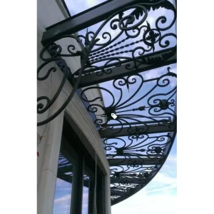 Wrought Iron Awning Steel Canopy Custom Dome Sun Canopy
