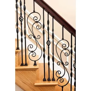 Wrought Iron Railings Hot Dipped Galvanized Metal Railing Metal Staircase Handrails Balustrade