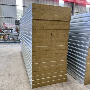 XM Rock Wool Sandwich Panel Fireproof Partition Panel Energy saving for Industrial Workshops Factory Direct