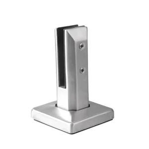 YS-1916 Stainless Steel Glass Spigot SS316 Square Shape Balcony Railing Rust Resistant Adjustable Floor