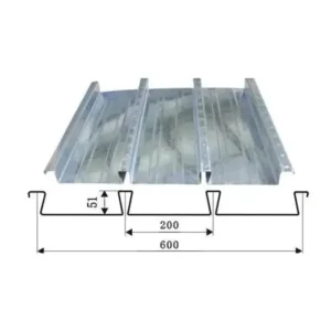 YX51 200 600 1.5mm Thick Closed Deck Flooring Steel Floor Decking Sheet Corrugated Galvanized Sheets for Construction Projects