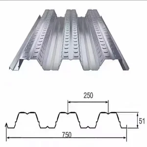 YX51 250 750 Cold Rolled Corrugated Metal Floor Deck Stainless Steel Plate Galvanized Steel Decking