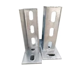 Yuxin Hot Dip Galvanized Photovoltaic Base Accessories Bracket Welding free C shaped Steel Two hole Open China