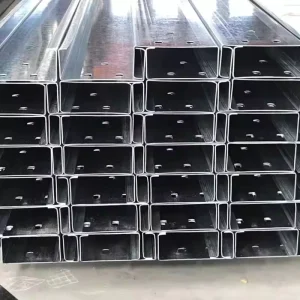 Z100 to Z275 Zinc Coated Anti Corrosion High Tensile Steel Framing Component for Prefabricated House Galvanized C Channel