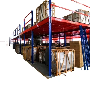 Zhongshan Custom Durable Heavy Steel Structure Partition Loft Platform Shelf Corrosion Protection Removable Powder Coated