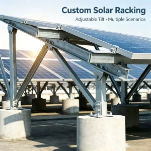 Zinc Aluminum Magnesium Agrivoltaic Mounting System Ground PV Bracket Durable Support Rack for Farm Solar Projects