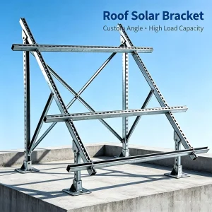 Zinc Aluminum Magnesium Solar Bracket for Floating Water and Ground Installation Integrated Photovoltaic Racking Support Frame