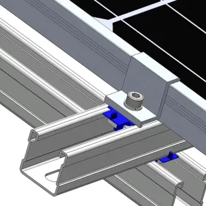 Zinc Aluminum Magnesium Solar Grounding Mount Bracket Solar Mounting System For Solar Panels Earth Ground Screw Anchor