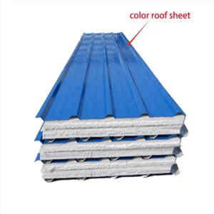 Zinc Corrugated Galvanized PPGI Roofing Color Coated Sheet Prepainted Steel Roof Tile for Sandwich Panel