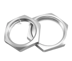 Zinc Plated 304 Stainless Steel Hex Lock Nut M8-M40 Left-Handed Grade 4.8 Pitch 1.0mm/1.5mm Pipe Fixing