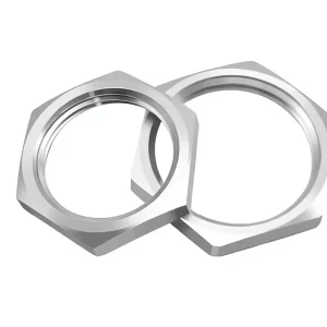 Zinc Plated 304 Stainless Steel Hex Lock Thin Nut M8 M40 Left Handed Grade 4.8 Pitch 1.0mm 1.5mm Pipe Fixing Industrial Nuts