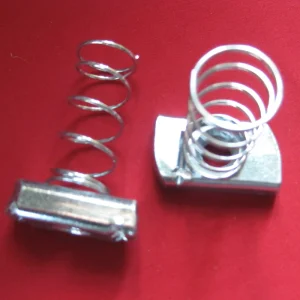 Zinc Plated Carbon Steel Hex Bolts and Spring Nuts with Plastic Part Class 8 Grade