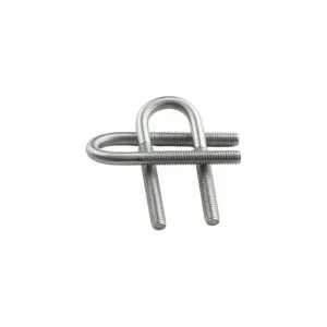 Zinc Plated Carbon Steel Square U Bolt with Plate Nuts Washers U Shape Fastener Hardware for Leaf Spring Truck Suspension System