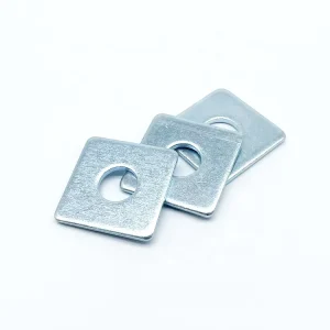Zinc Plated Carbon Steel Square Washer Flat Plate Washer for Construction Fastening