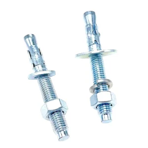 Zinc Plated Carbon Steel UNC Wedge Anchor Size 3/8*3-3/4 DIN Standard Industrial Anchor Bolt Galvanized Finish
