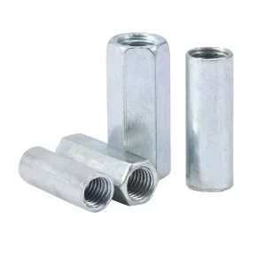 Zinc Plated Hex Coupling Nut Long Sleeve for Auto Driveshaft U Joint Extension Assembly Hardware Fastener Industrial Kit