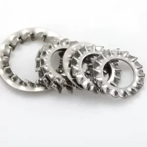 Zinc Plated Iron M3 M4 M5 M6 M8 M10 M12 M24 Internal Outer Serrated Teeth Lock Washers