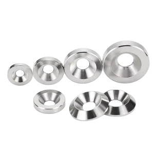 Zinc Plated Stainless Steel DIN Standard Split Wedge Conical Countersunk Plain Washers For Heavy Industry Use