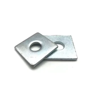 Zinc Plated Steel Plain Finish Square Washer for All Equipment Fixing