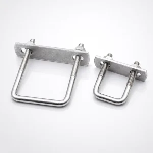 Zinc Plated U Shaped Fastener for Pipe Support and Construction Machinery Assembly