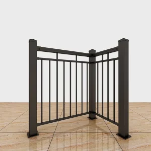 Zinc Steel Staircase Railing Handrail Balustrade Metal Stairs Railing