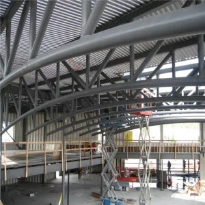 large span prefabricated steel roof truss steel truss airport stadium roof