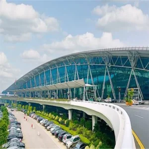 space frame roof Large Span Steel Truss Airport Structure Building Materials Steel Pipe Truss Airport Roof